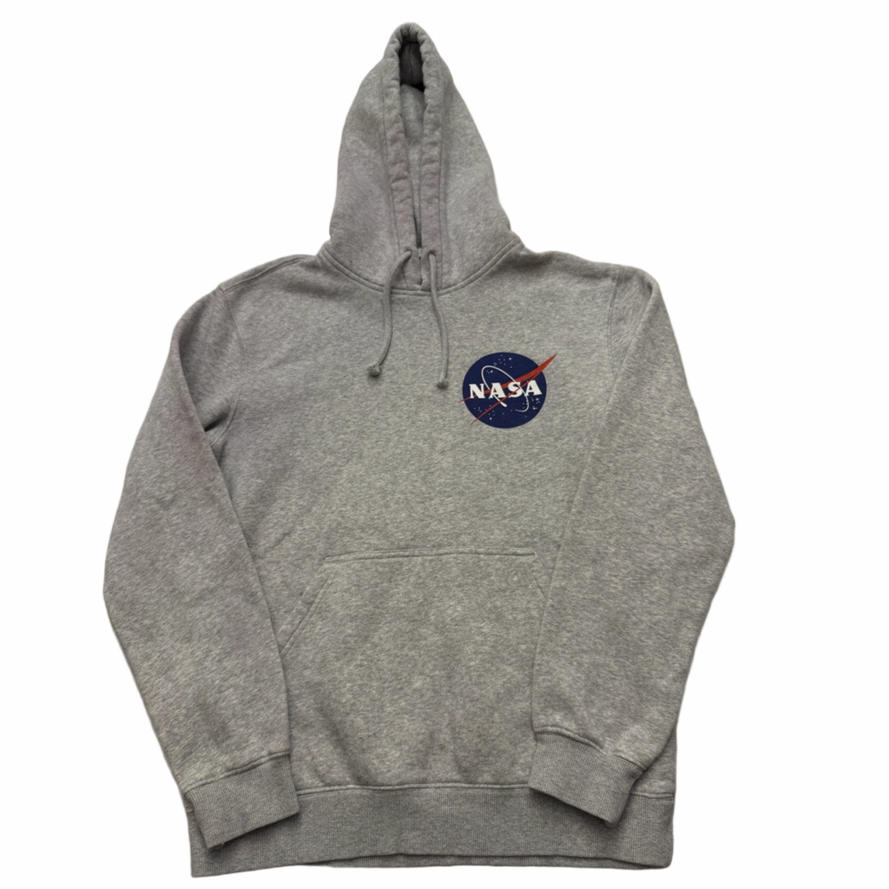 Gray NASA Hoodie Unisex Men Size Extra Small Cozy Comfy Casual